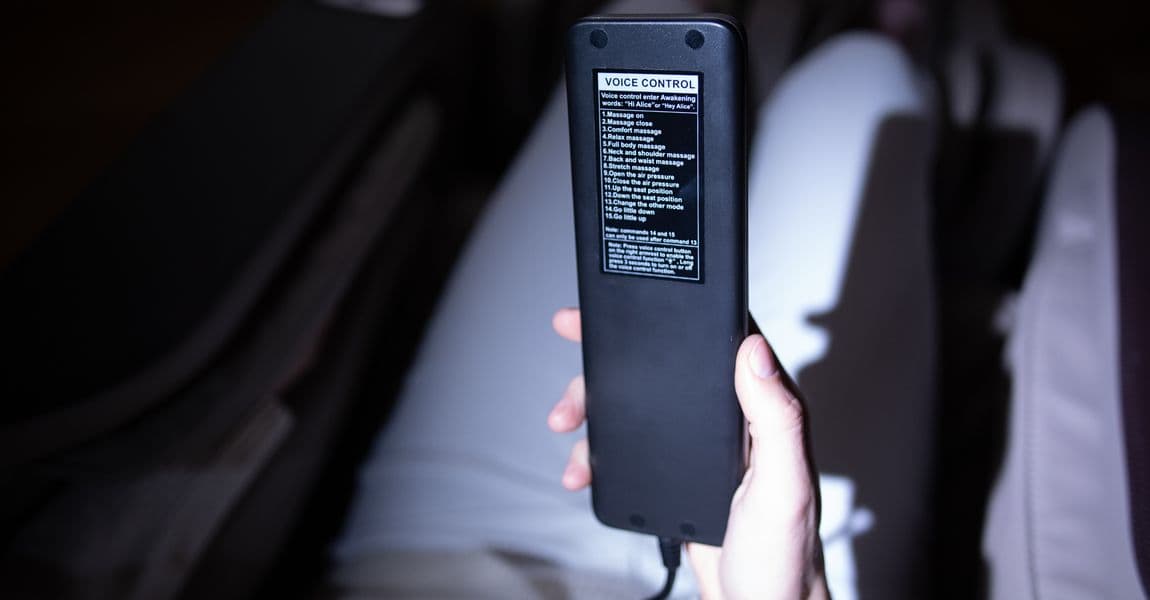 Voice controlled massages